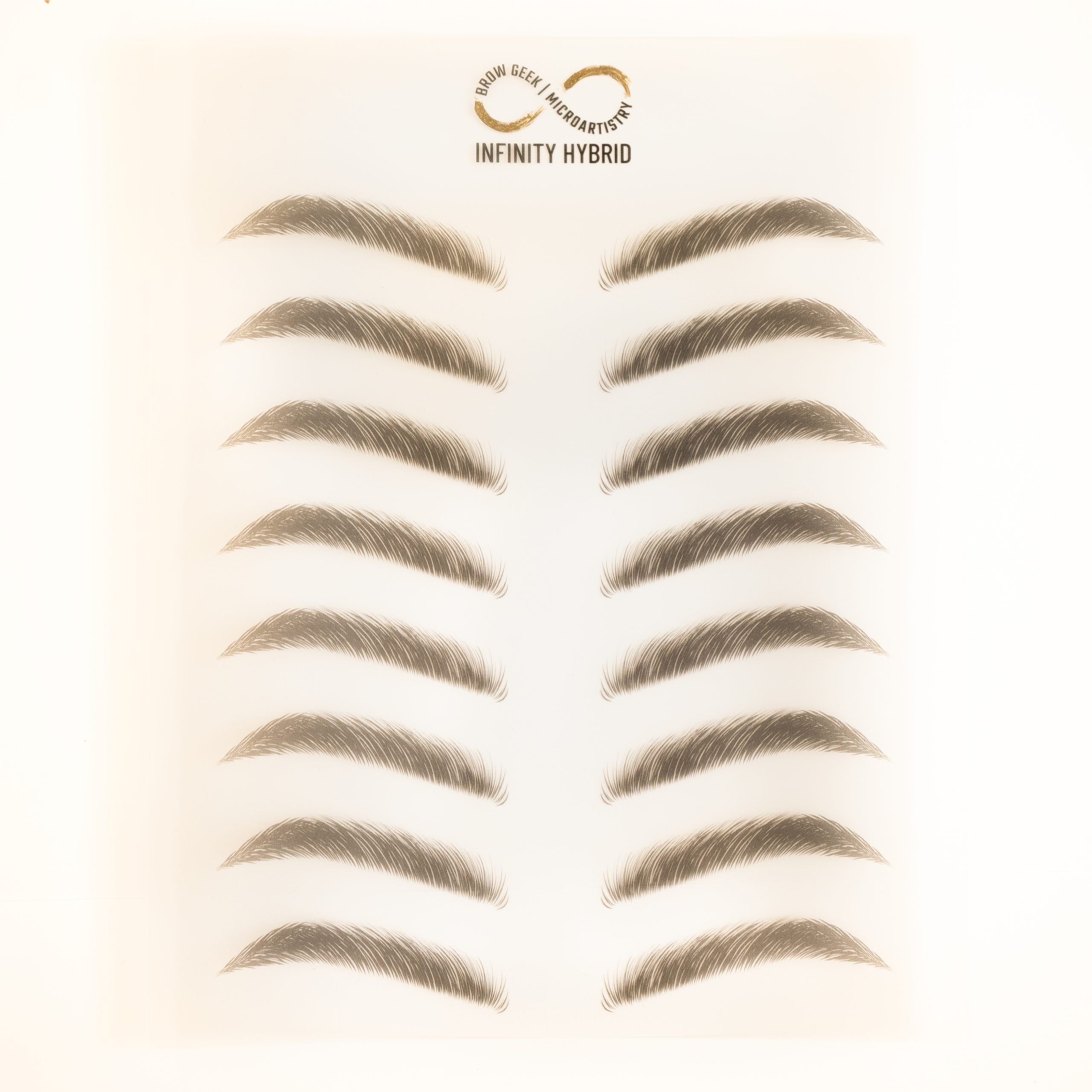 Infinity Multi Use Brow Practice Sheets(Wipe Clean) - 10 Pack