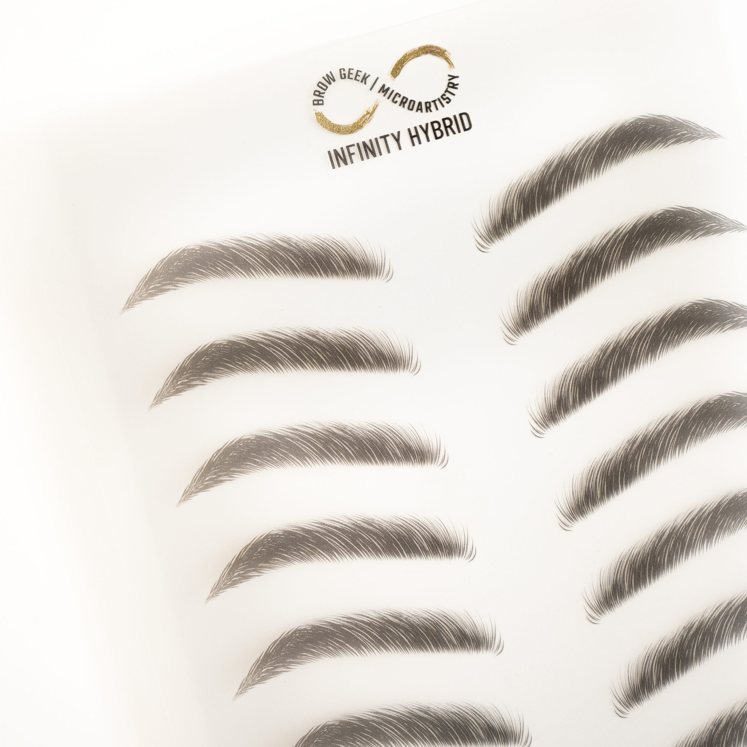 Infinity Multi Use Brow Practice Sheets(Wipe Clean) - 10 Pack
