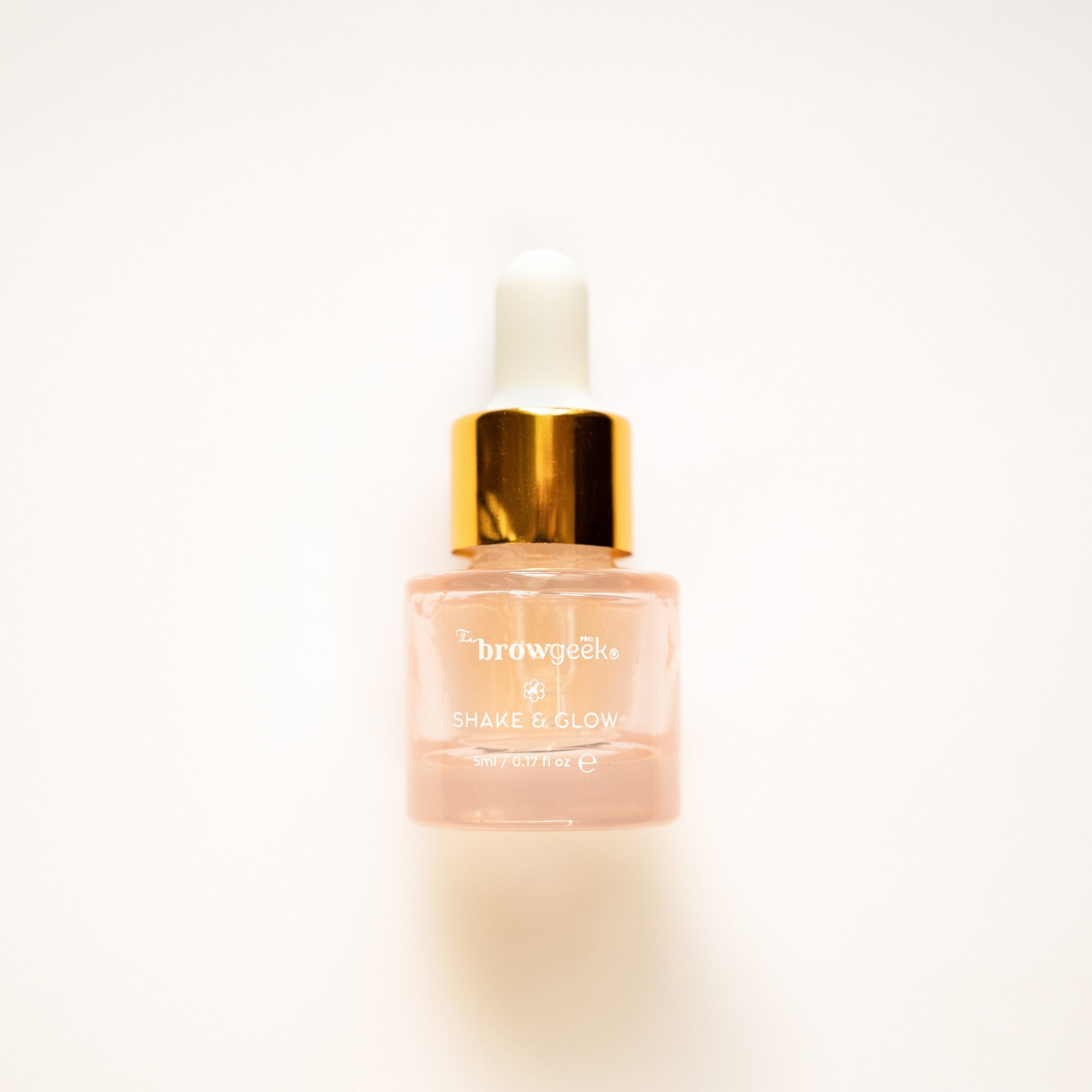 The Brow Geek Shake & Glow honey infused brow oil retail pack