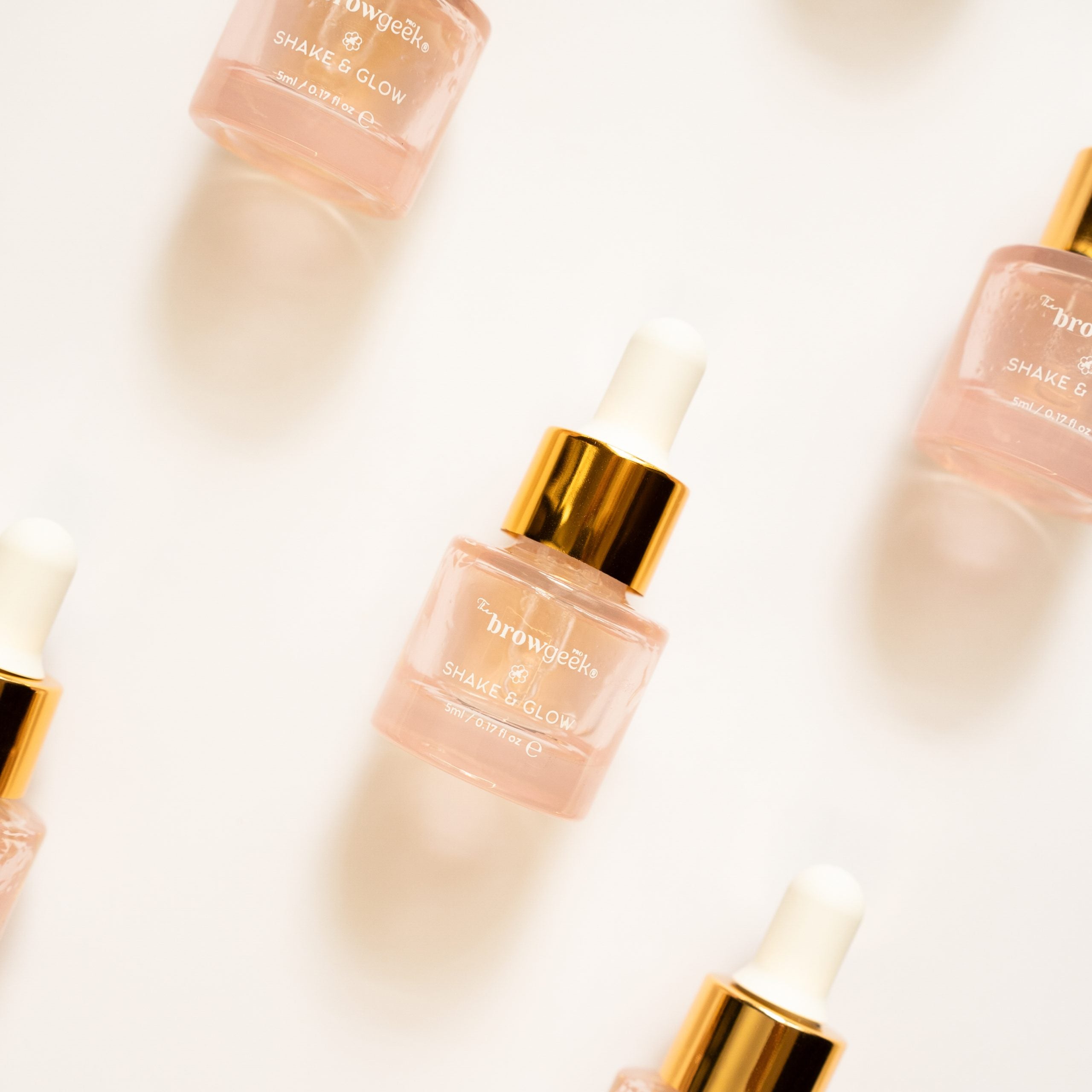 The Brow Geek Shake & Glow honey infused brow oil retail pack