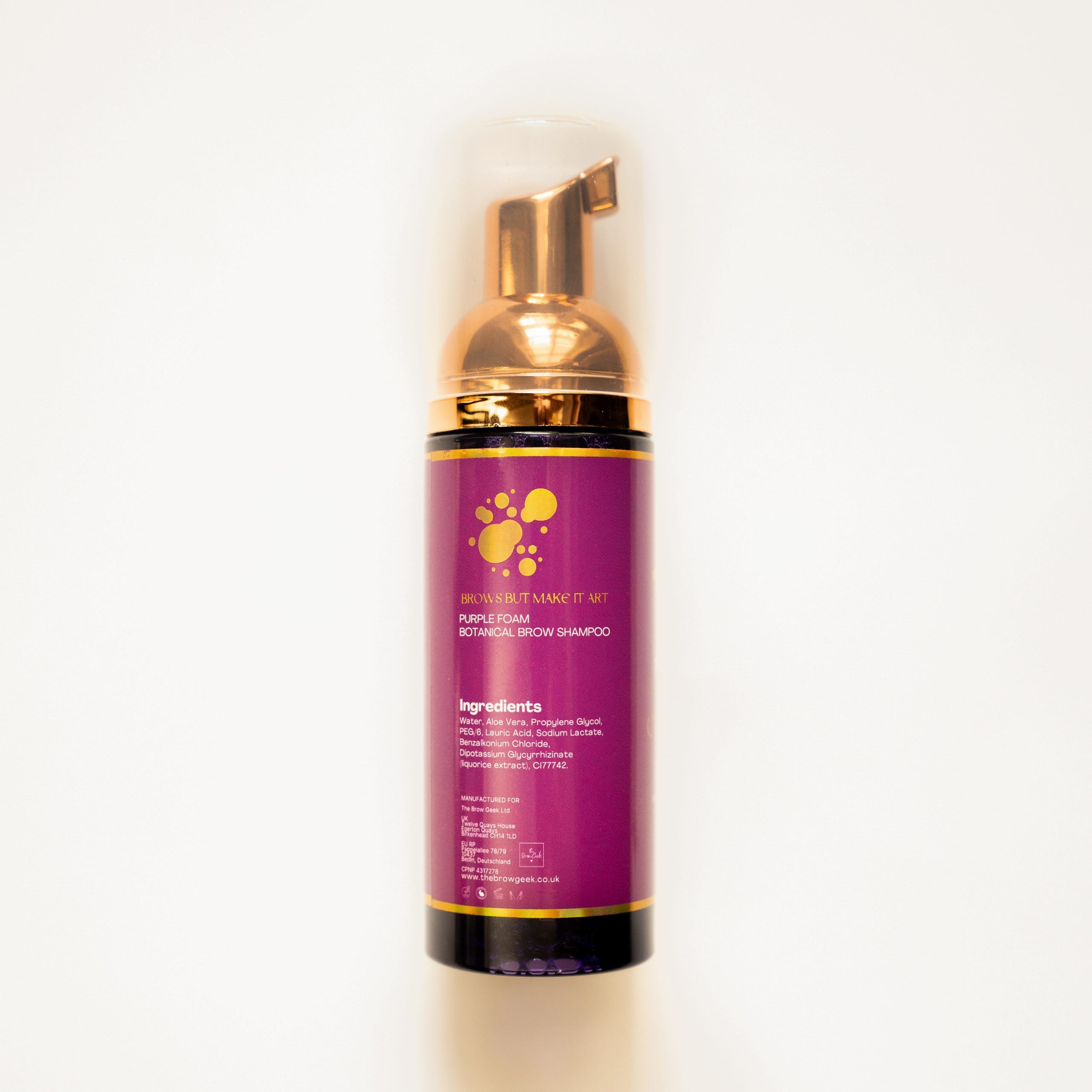 The Brow Geek x Chateaudebelle Brow Shampoo Foam